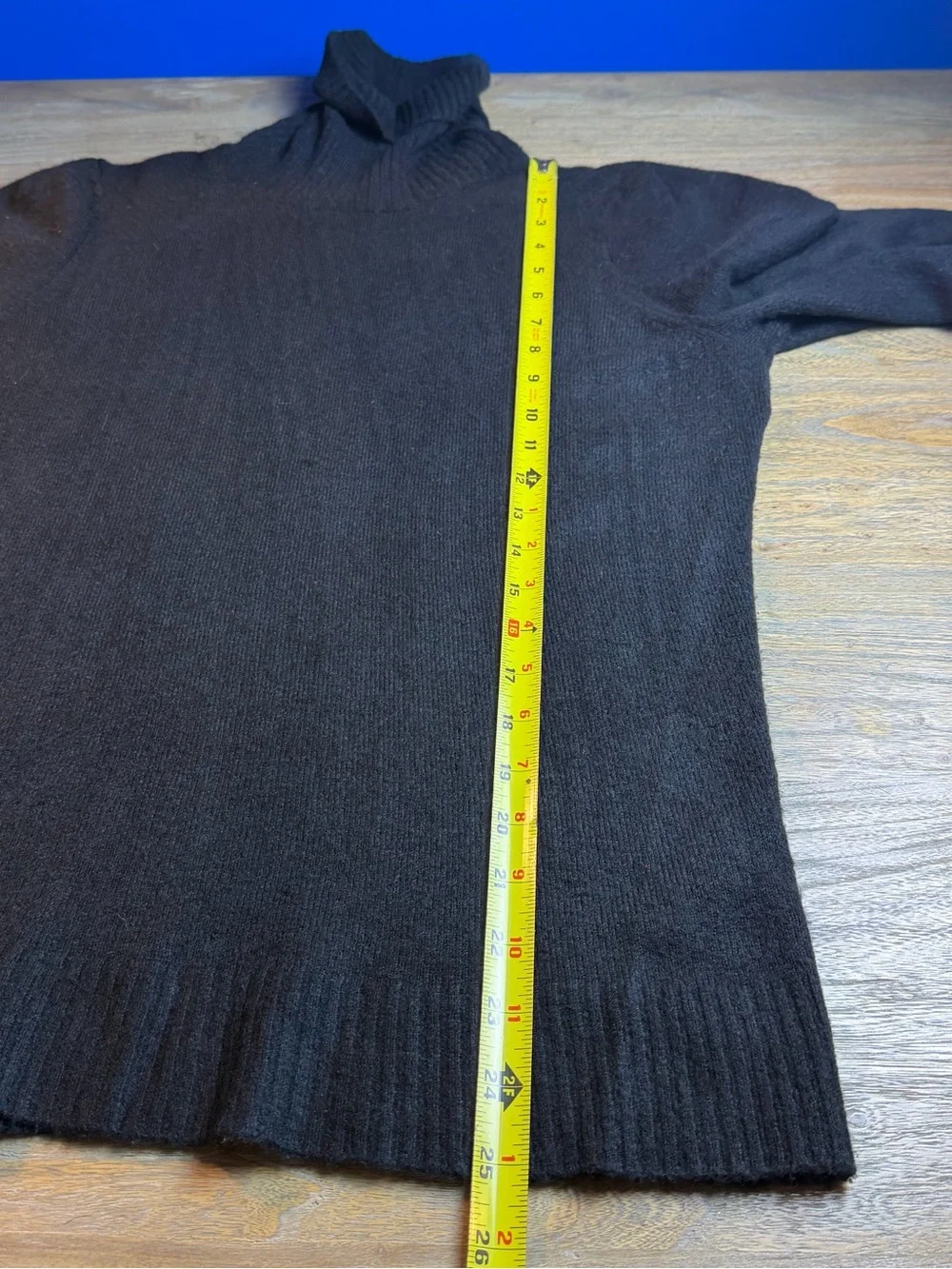 J. Crew Black Turtleneck Wool Blend Sweater